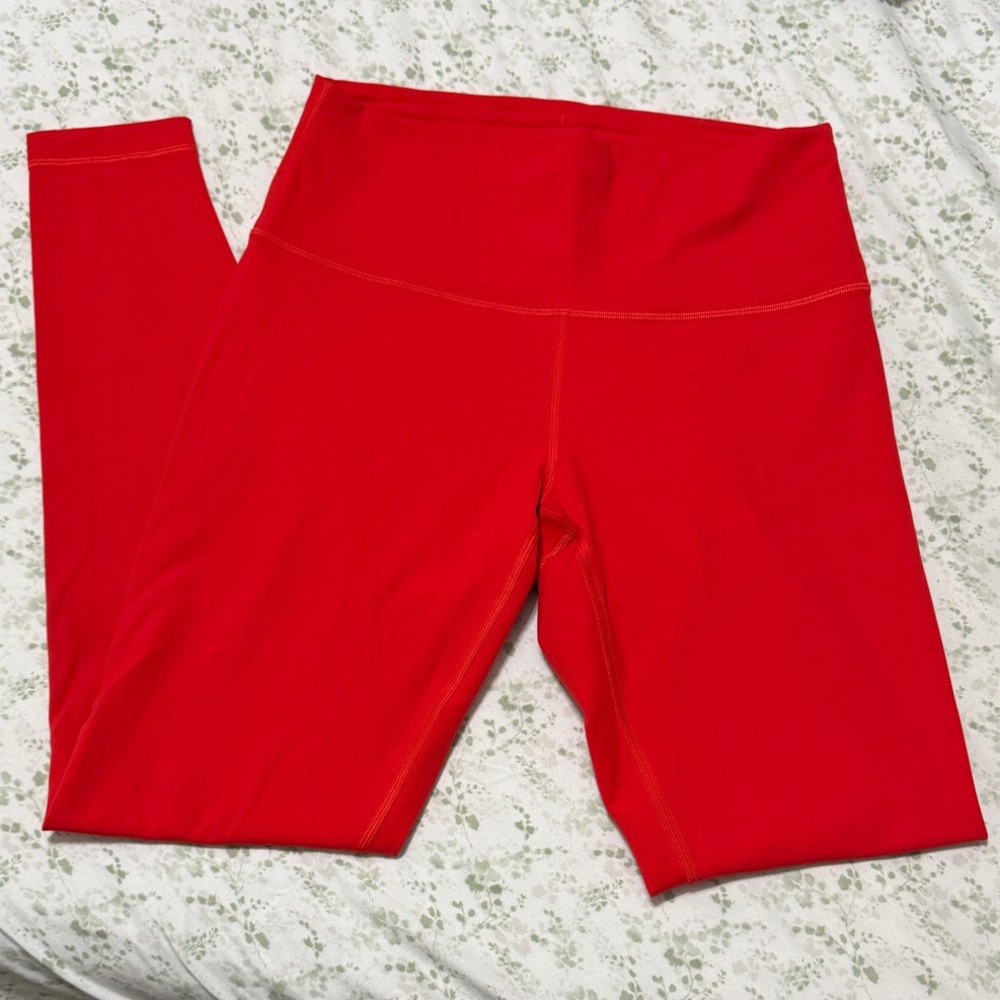 Lululemon Athletica Red Leggings